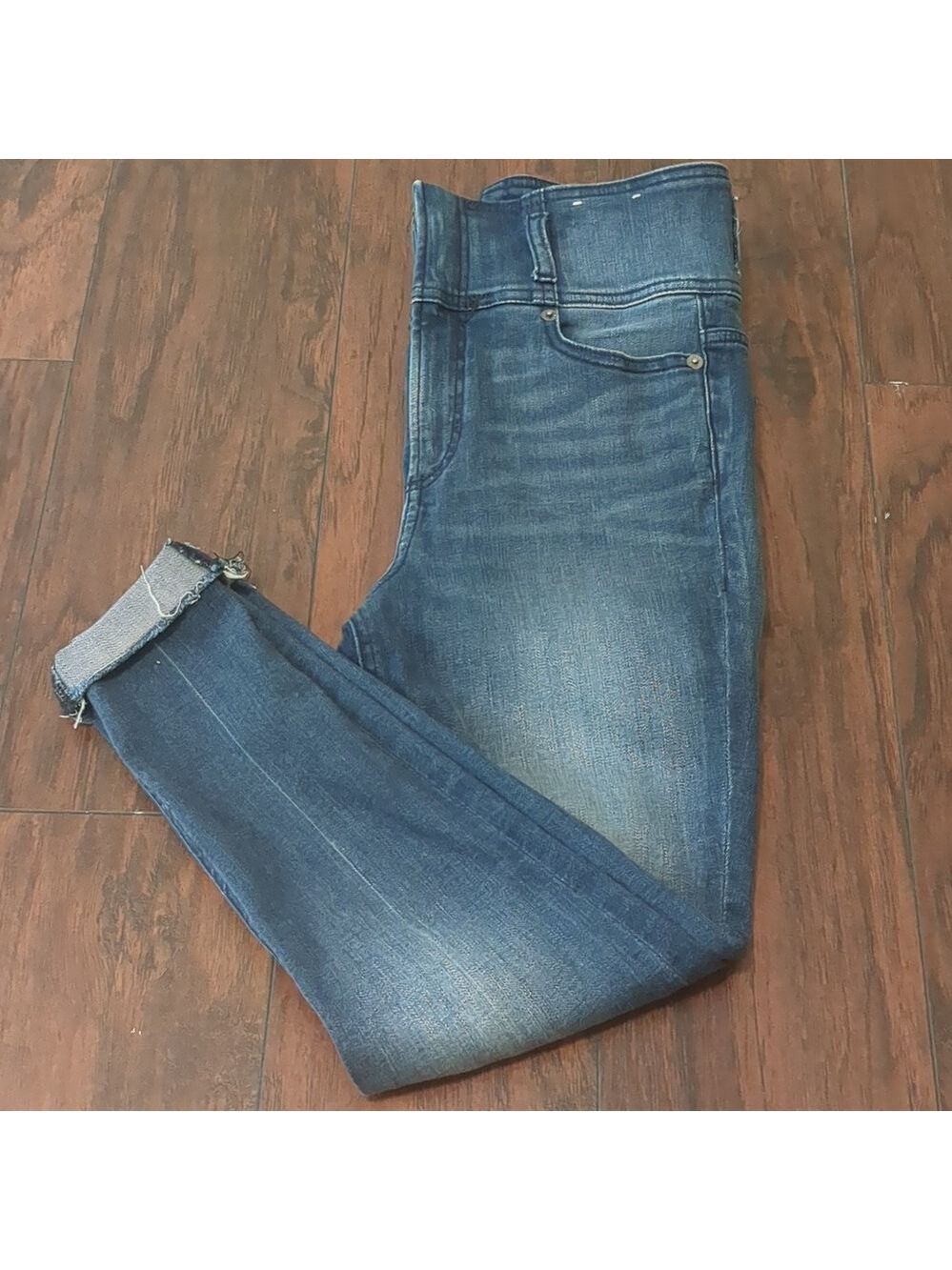 Express Ankle Legging Jeans Super High Rise - Picture 2 of 8